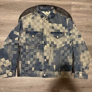 LV Damier Checkered Denim Jacket